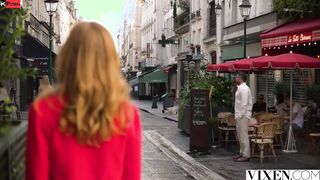VIXEN Jia Lissa has intense three way with Sonya into Paris