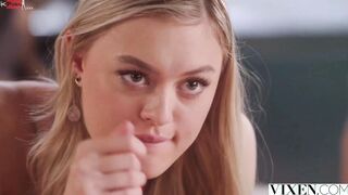 VIXEN Innocent looking Goddess Amber seduces her friend's dad