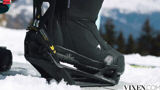 VIXEN Ski bunny Sonya has passionate sex into the Alps