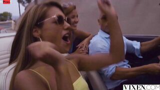 VIXEN Dirty Hot myfreecam's trip turns into fantasy threesome