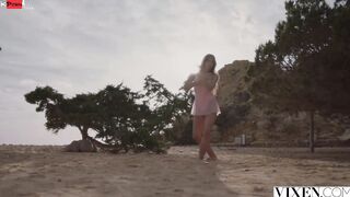 VIXEN babe French beauty Clea has passionate outdoors sex