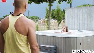 VIXEN Sporty Emelie wants alone time with her instructor