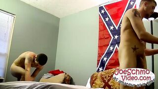 Horny amateur fuckers jerking off their cocks and fucking