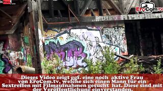 German tattoo skank pick up for pounded date inside outside pov