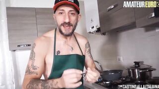 AMATEUREURO - (Mila Ramos, Omar Galanti) First Time Anal For Long Breasts Dark Hair MILF on Casting Alla Italiana