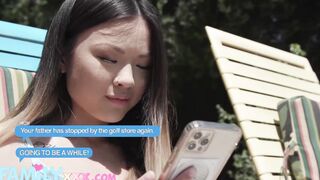 Long Step Brother Fucks Barely Legal oriental Step Sister Lulu two