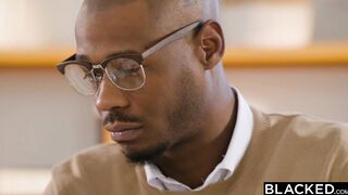 BLACKED Erotic school girl Bailey can't resist professor's big black dick