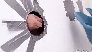 Kagney Linn Karter Leaving a Gloryhole Gif