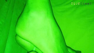 Sharing my ex gf's foot... 2 cum
