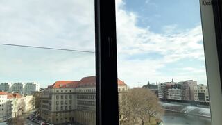 Risky anal near the window. KleoModel into Hottie underwear