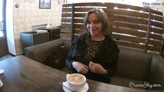 Flashing inside the cafe