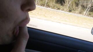 Fun into the vehicle... Katie's vagina and breasts