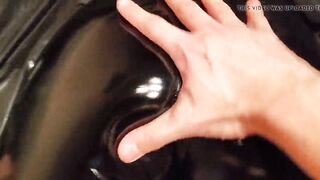 Grind and Cum for My Butt inside LATEX Vinyl Pants