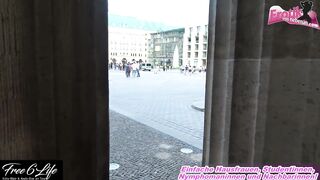Publis flashing Sex inside Berlin with blonde 18 yo hoe