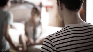 Dirty old ex-wife gets rough fuck by 2 men