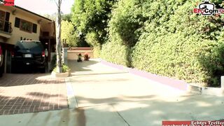 Curvy latina Goddess anal threesome mmf with cumshot and sandwich