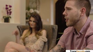 I swapped my hot small tits shemale wife