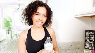 Rion King can't help how long his dick is. His stepsister Dani Diaz calls him on it and claims he