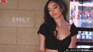 BLACKEDRAW long ebony penis-thirsty Emily Willis takes on 2 long cocks 2