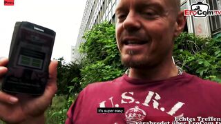 Chubby big titted German Milf screwed public during the point of view Date