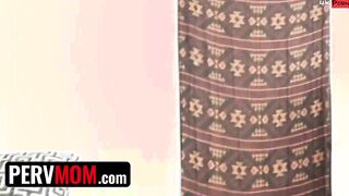 PervMom - Naughty cougar Caught Her Vulgar Stepson Spying On