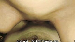 My stepbrother fucks my pussy while we watch a movie