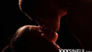 Nubile babes fucking big cock together in erotic threesome