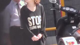 Real Japanese amateurs filmed peeing all around town