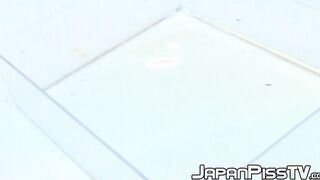 Beautiful Japanese babes peeing and having fun