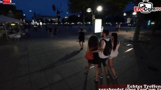 German Lovers plowed spontaneous inside the real street casting