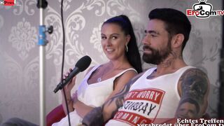 German Lovers plowed spontaneous inside the real street casting