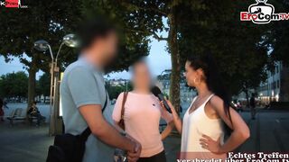 German Lovers plowed spontaneous inside the real street casting
