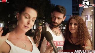 German Lovers plowed spontaneous inside the real street casting