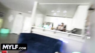 StayHomeMilf - Smoking Hot Milf Inside Tight Leggings Gags