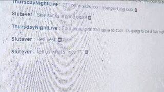 two hot milfs giving gloryhole blowjobs on live cam