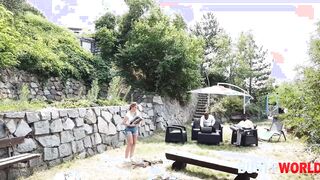 Countryside Skank Jennifer Mendez Receives big black dick double penetration After Chopping Wood GP2440