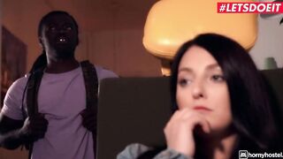HORNY HOSTEL - Gigantic Booty 19 Yo Needs The Hugest Black