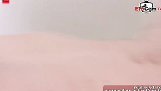 Petite barely legal with bushy snatch into nylons on sex date