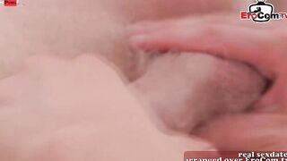Petite barely legal with bushy snatch into nylons on sex date