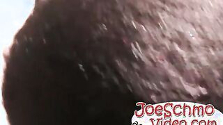 White dude gets a black dick burried deep inside his asshole