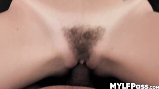 Inked blonde MILF Natasha Starr deepthroating big hard cock