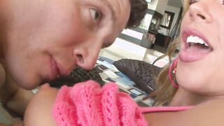 slutty stepsister finds my porn and wants to give me some