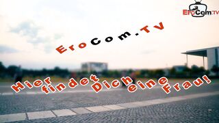Outdoor flashing real Sexdate with german chubby 19 yo skank
