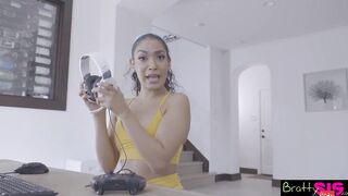 Step Sis "I put my controller on my pussy and it made