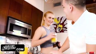 Blonde Stepsis Caught By Stepbro Posting Nude Pics In Dating Apps