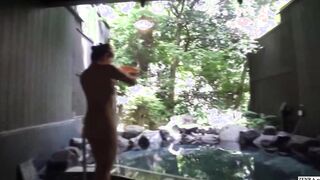 Pale and beautiful older Japanese wifey concealed Hot springs fling