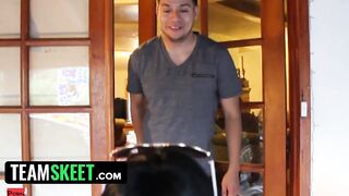 TeamSkeet - Tiny And Slim African Bae Getting Her Black Pussy Screwed Hard By Her Horny Next Door