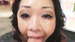 stepmom teaches daughter how to cum