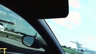 Convinced Sexy Tattooed Babe Alby The Goat to Fuck on a Private Jet