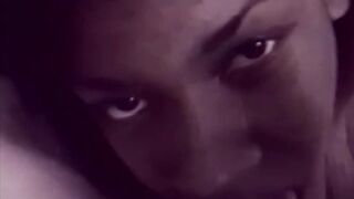 Black woman in retro clip drilled after some sucking